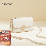 意尔康包包女包百搭马鞍包单肩包软面手提包女士斜挎包包女款2025年白