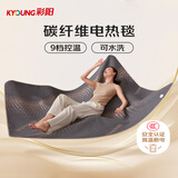 彩阳【高温断电】双人九档控温双控可水洗碳纤维电热毯电褥子2.0*1.8m