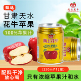 陇上花牛100%花牛苹果汁 百分百纯果汁 儿童饮料 礼盒250ml*12罐 