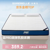 安睡宝（SOMERELLE）乳胶床垫遮盖物床褥垫子1.8x2米 榻榻米床垫子加厚高弹床垫褥子