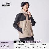 彪马（PUMA）官方 男女同款户外实用机能风连帽外套 OUTDOOR 683477 栗鼠灰-07 M (175/96A)