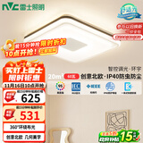 雷士（NVC）吸顶灯卧室灯具主灯北欧护眼创意语音声控智能环宇