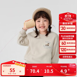 巴拉巴拉童装儿童卫衣秋冬2024男童女童圆领套头摇粒绒上衣潮208424121216