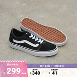 VANS范斯官方 Ward经典黑个性街头复古女鞋板鞋 黑色(女款) 35