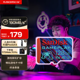闪迪（SanDisk）128GB TF内存卡 A2 U3 V30 4K 游戏存储卡 读速190MB/s 写速90MB/s 游戏不卡顿 游戏机掌机专用卡