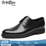 金利来（Goldlion）男鞋秋冬款商务皮鞋男正装鞋婚鞋德比鞋西装鞋系带男士皮鞋 黑色(加绒款) 41
