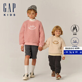 盖璞【大小童同款】男女童仿羊羔绒加厚卫衣上衣646064 粉色 160 cm (14-15岁) 亚洲尺码