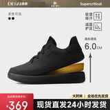德赛（DESAI）男鞋真皮百搭休闲鞋时尚通勤运动板鞋男 黑色【增高款】40