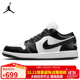 Jordan休闲鞋男女熊猫AJ 1乔丹JORDAN 1低帮运动鞋DC0774-101黑白44.5