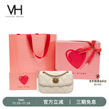 VANESSA HOGAN VH女包茵然软包系列复古太阳神斜挎包菱格链条腋下包小众单肩包