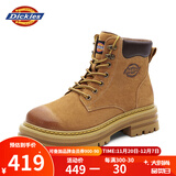 Dickies男士马丁靴高帮时尚男靴工装靴情侣靴男 土黄 38-男女款