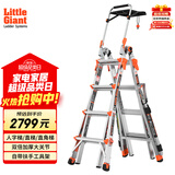 雷都捷特（LittleGiant）梯子加厚铝合金可伸缩折叠梯多功能家用/工程/装修梯4步12817-818