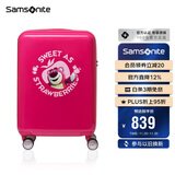 新秀丽（Samsonite）行李箱20英寸拉杆箱迪士尼草莓熊旅行箱NX8玫粉色登机密码箱