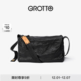 个乐黑石包经典大容量植鞣绵羊皮单肩斜挎通勤软包男女款礼物 黑石L（黑标）