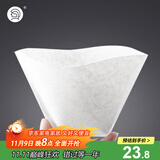 Hero咖啡滤纸扇形滤纸手冲咖啡滤纸滴漏咖啡机过滤纸白色100片