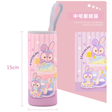 汲吉香杯套保温杯通用带提绳隔热防烫玻璃水杯袋保护套350-500ml 中号星黛露