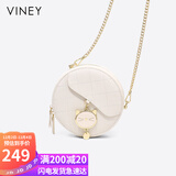 viney牛皮包包女包小众斜挎手机包单肩小圆包生日礼物高级感送女友老婆