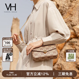 VANESSA HOGAN VH女包山茶花信封包秋冬小众老花链条包女士单肩斜挎包圣诞礼物 