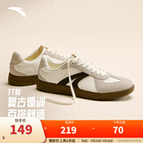 安踏TT鞋丨王一博同款德训鞋男女情侣款冬季休闲板鞋运动鞋休闲薄底鞋 【男款TT】白/一度灰/基础黑-5 42 （建议拍大半码）