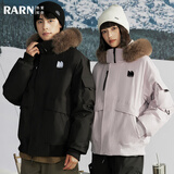 RA&RN/热爱如你 派克毛领羽绒服三防保暖90绒冬季男女同款户外通勤穿搭