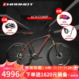 土拨鼠（Marmot）全球十大高端自行车品牌品牌排行榜成人运动山地车变速赛车单车 黑红黑 11速 下单备注身高