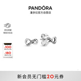 潘多拉（PANDORA）闪亮永恒符号耳钉925银无限符号时尚百搭生日礼物送女友