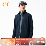 361°外套男秋冬季新款立领运动休闲户外加绒夹克上衣风衣652544603-3