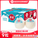 佳农 泰国进口椰青9粒装 单果900g+ 赠开椰器吸管 生鲜水果礼盒 包邮