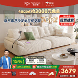 帕沙曼国货补贴云朵沙发布艺小户型客厅奶油风雪尼尔沙发多功能2630ZF 【常规款】3.1米多人位 雪尼尔TY74: 羽绒+硅胶棉+紫罗兰+竹炭海绵