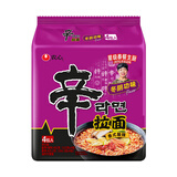 农心 辛拉面方便面韩式香菇牛肉面辣白菜拉面泡面速食泡菜面韩国汤面 冬阴功味辛拉面4连包