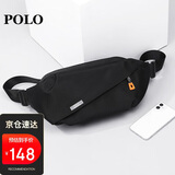 POLO胸包男士斜挎包男大容量单肩包轻便iPad包运动腰包生日礼物送男友