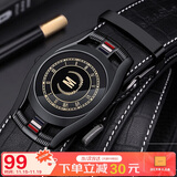 马莎兰缇(MashaLanti)男士皮带鳄鱼纹头层牛皮腰带自动扣裤带父亲节生日礼物实用送爸爸男朋友老公