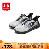 UNDER ARMOUR儿童舒适跑鞋男女童休闲透气耐磨运动鞋童鞋跑鞋 黑色 36