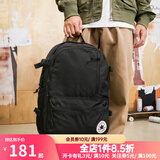 匡威（Converse）新款经典款纯色双肩包男女学生旅行书包休闲运动简约背包电脑包 10021138-A01 黑色 OS