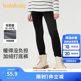 巴拉巴拉balaOne儿童加绒打底裤女童加厚保暖2025冬装长裤子209425123003