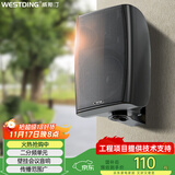 威斯汀壁挂音响无源音箱需连功放机商场超市店铺背景音乐B05黑色喇叭公共广播壁挂音箱30W/5英寸