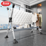 晾衣架落地折叠铝合金伸缩晾衣杆挂架阳台晒被子晒衣架