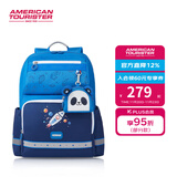 美旅放心书包大容量轻便 1-6年级小学生双肩背包卡通熊猫高颜值 NG3 【新色】海军蓝印花NG3*003