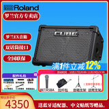 罗兰（Roland）音箱CUBE STREET EX吉他弹唱户外直播内录便携路演舞台演出音响 EX+BETA58A+话筒架+音箱架+包