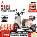 凤凰（Phoenix）甲壳虫电动三轮车家用小型老年代步电动车老人休闲电瓶车 500W+60V20A锂电+续航约50公里