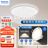 飞利浦（PHILIPS）全光谱卧室吸顶灯支持米家智能套餐48w+恒灵筒灯10只[包安装]