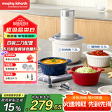 摩飞电器（Morphyrichards）绞肉机 家用佐料机辅食机 多功能备餐绞肉切菜机电动料理机捣蒜器 搅拌机绞馅机碎肉机 MR9409