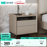 林氏家居现代简约北欧大理石纹床头柜极简卧室床边柜小储物柜悦野系列JQ1B 意式风|TV1B-A床头柜*1