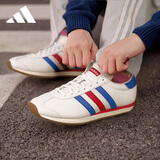 阿迪达斯（adidas）T头鞋男鞋复古休闲鞋时尚轻便减震运动鞋 浅猩红 40