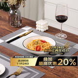 拜杰家用防烫隔热餐桌垫轻奢高级感牛排西餐盘餐垫防水防油餐布4片装