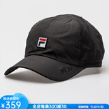斐乐（FILA）棒球帽子遮阳帽男帽女帽情侣鸭舌帽防晒网球帽吸汗透气运动休闲帽 Black经典款黑色 均码 55-60CM