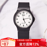卡西欧手表 学生运动简约石英小黑表 休闲指针防水初高中生手表七夕礼物 MQ-24-7B