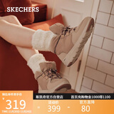 斯凯奇（Skechers）面包鞋春女靴短筒雪地靴舒适增高厚底高帮鞋144194