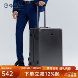 金利来行李箱大容量托运密码箱轻音出差男女旅行拉杆箱生日礼物送男士 黑色【TSA密码锁】 20英寸 （登机箱 适合3-5天短途）