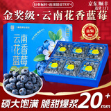 晟容果蔬云南花香蓝莓【空运-多地次日达】孕妇当季鲜果应季新鲜水果送礼 金奖·超级果王 | 单果18-24mm 8盒装【蕞划算-全网比价】100g/盒